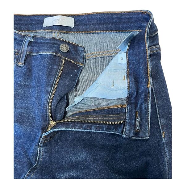 VERVET | T5276 Stretch Flare Bell Bottom High Rise Denim Jeans 30 - Picture 8 of 8